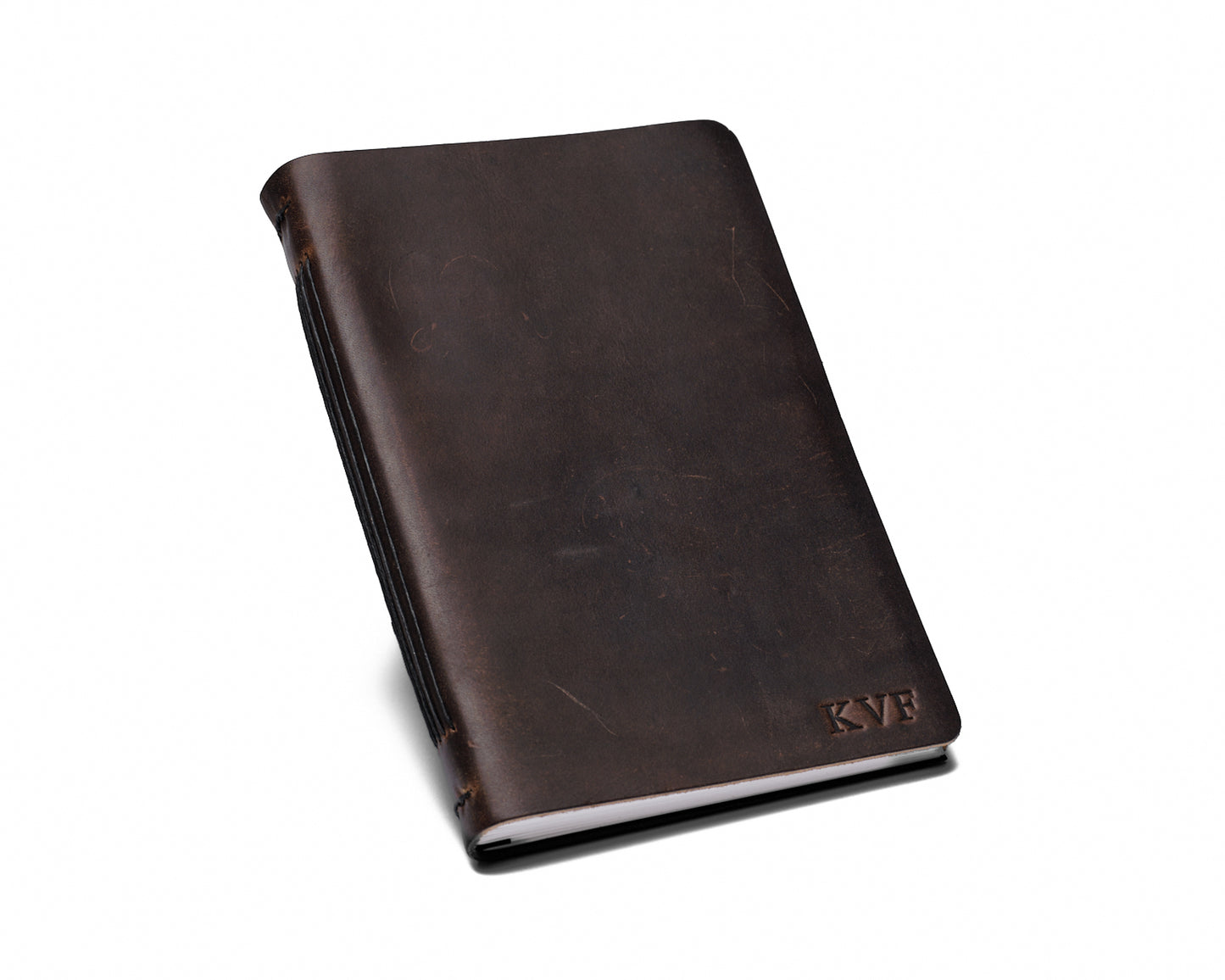 Personalized Leather Journal with Mushrooms