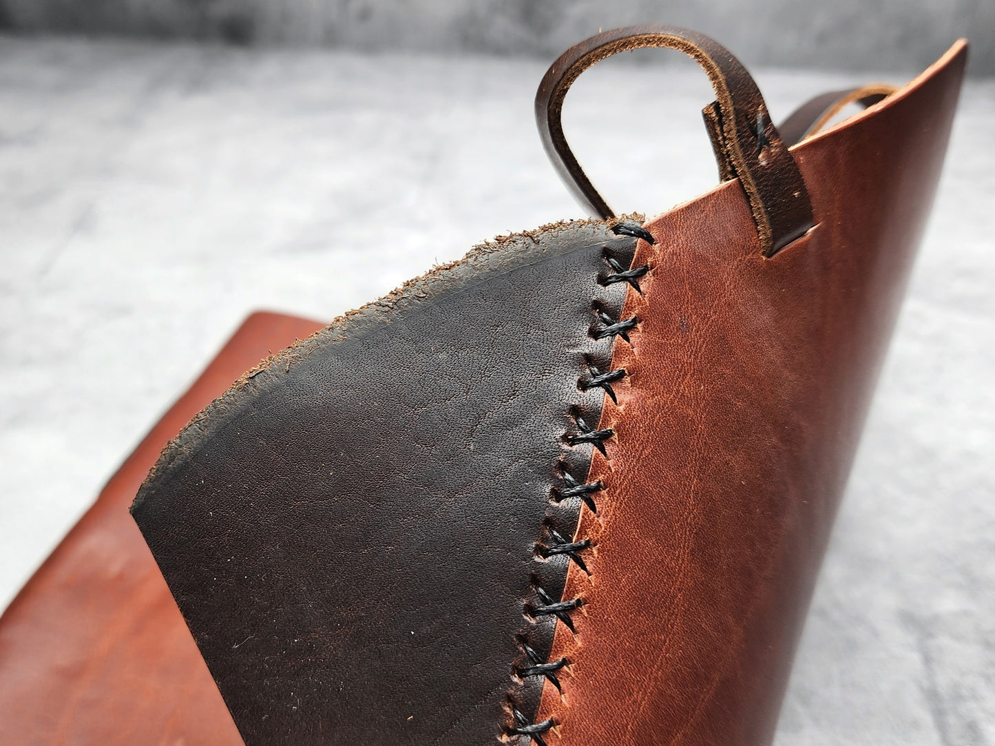 A5 (5.5x8.5") Wrap leather journal with lined pages - ooak