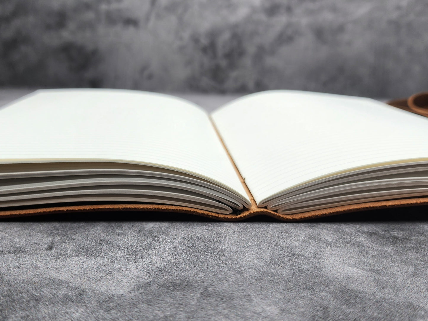 A5 (5.5x8.5") Wrap leather journal with lined pages - ooak