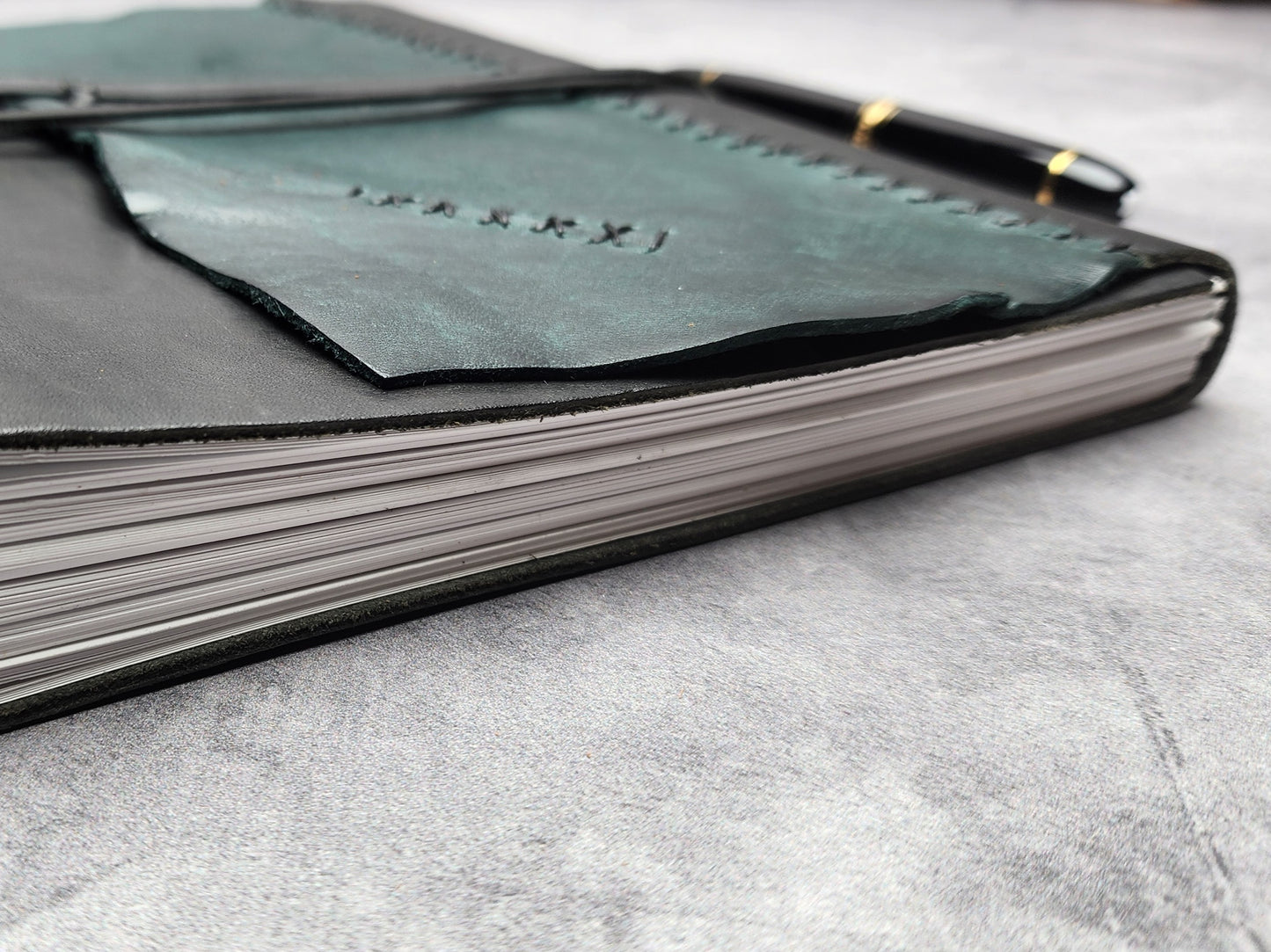 B5 (8x10") Wrap leather journal with blank pages (#12)