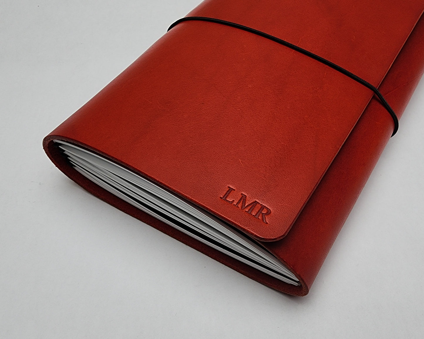 Refillable trifold leather journal cover - Inserts sold seperately