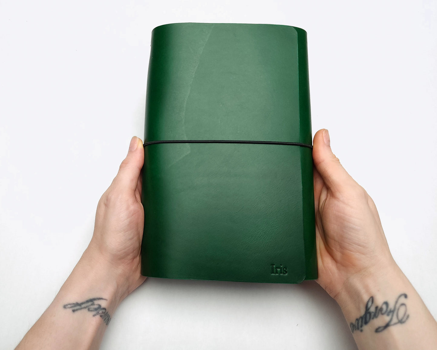 Refillable trifold leather journal cover - Inserts sold seperately