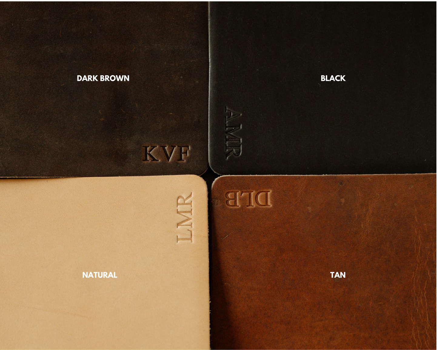 Personalized Leather Journal - Natural color with wrap closure
