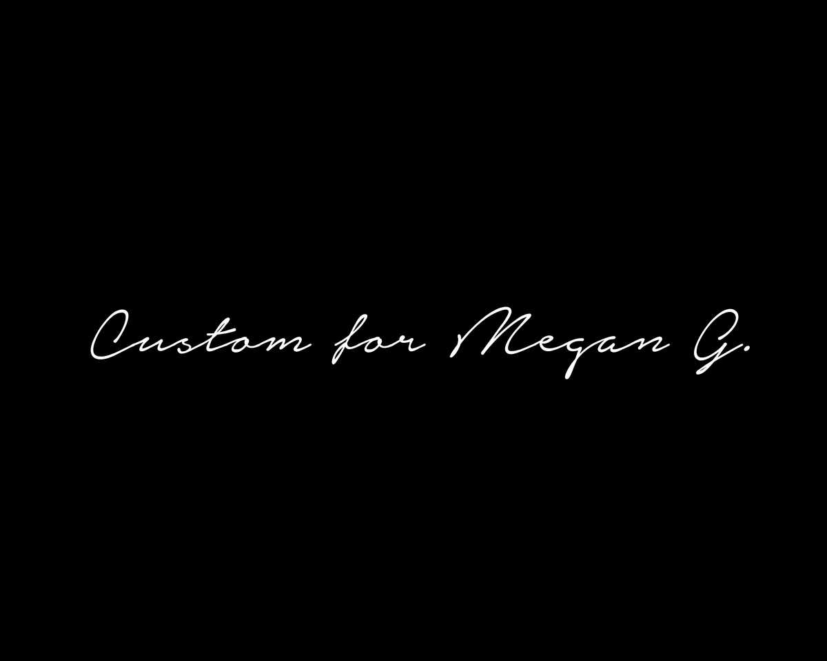 Custom two tone passport sized trifold cover for Meghan G.