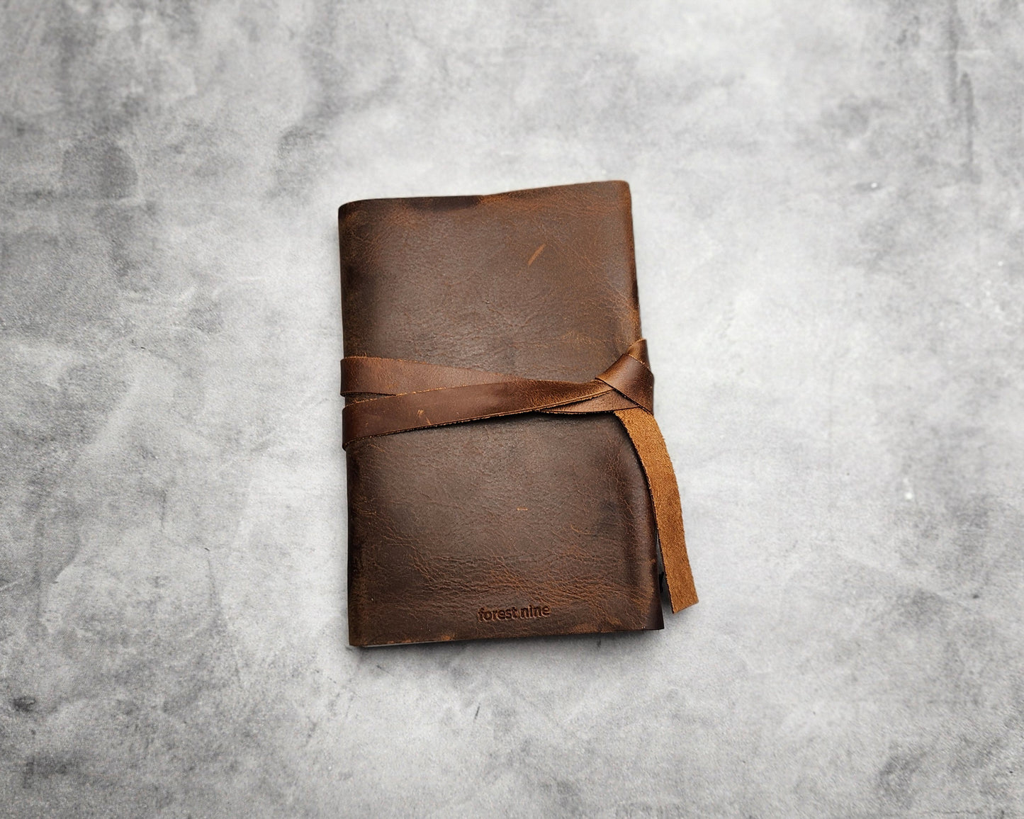 A6 (4x6")  180 pages, LINED Leather Journal with discontinued leather