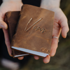 Personalized leather vow books