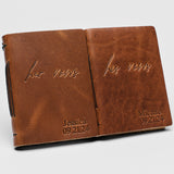 Personalized Leather Vow Books | His & Her vows