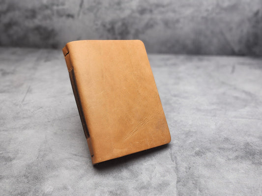 Misfits sale - B6 (5x7") size Minimal leather journal with blank pages - Natural color (#19)