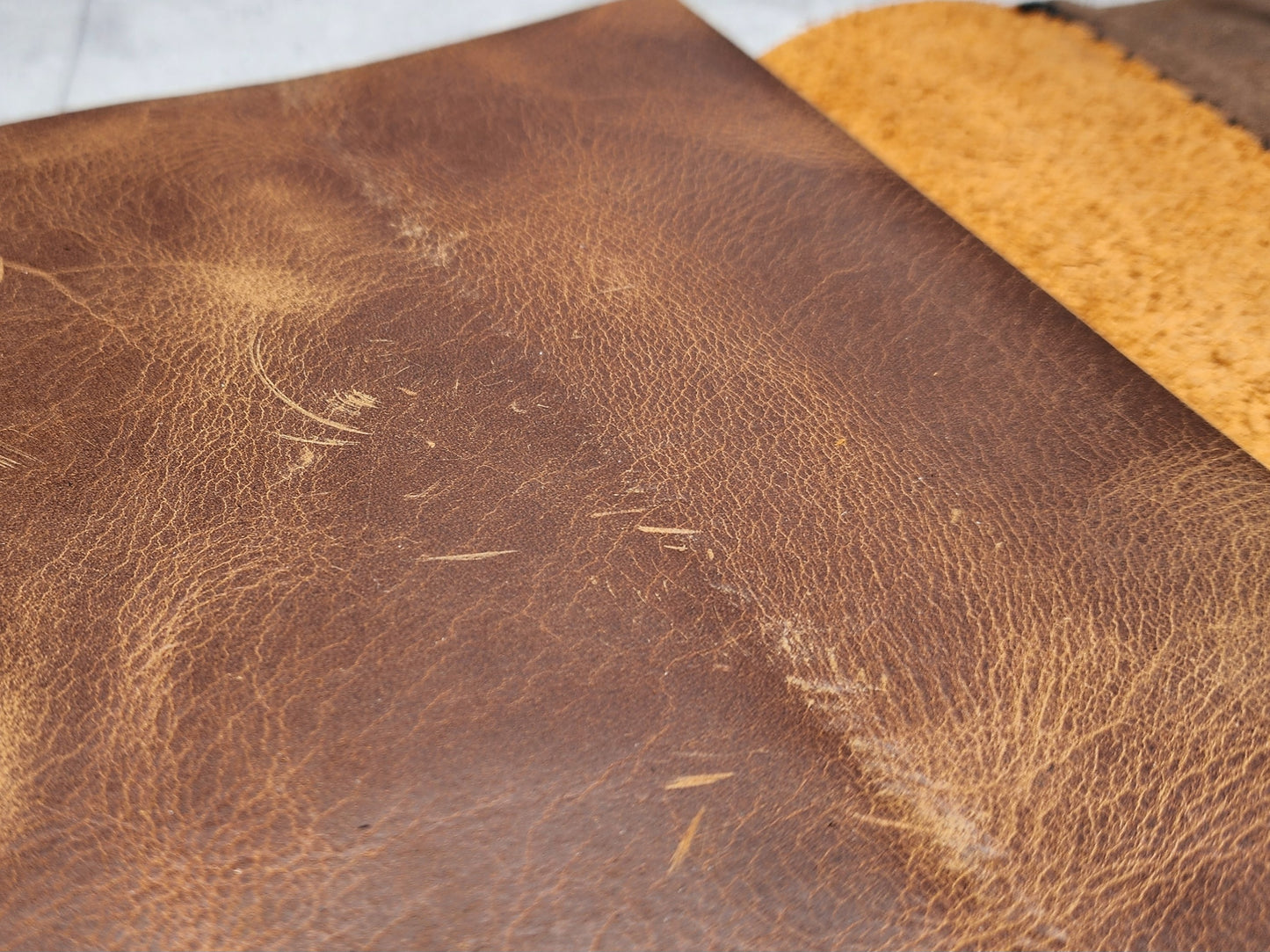 B5 (8x10") Wrap leather journal with blank pages - ooak