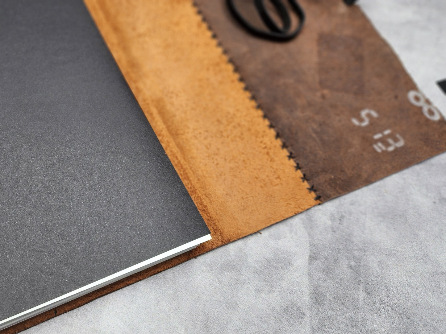 B5 (8x10") Wrap leather journal with blank pages - ooak