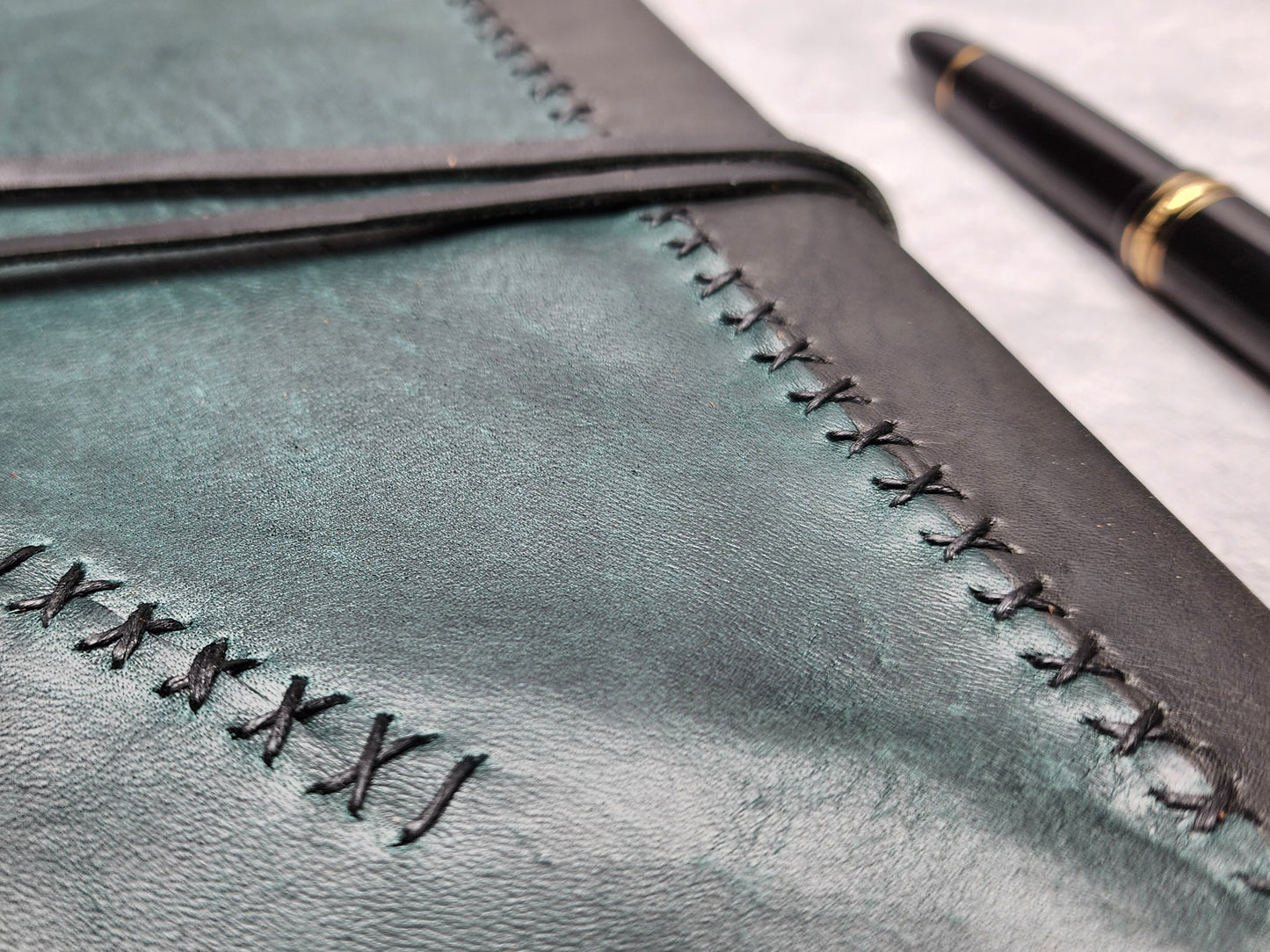 B5 (8x10") Wrap leather journal with blank pages (#12)