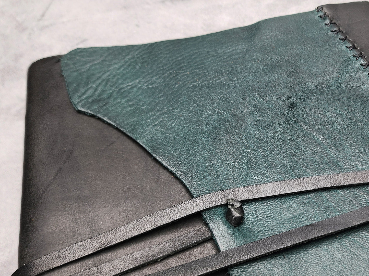B5 (8x10") Wrap leather journal with blank pages (#12)