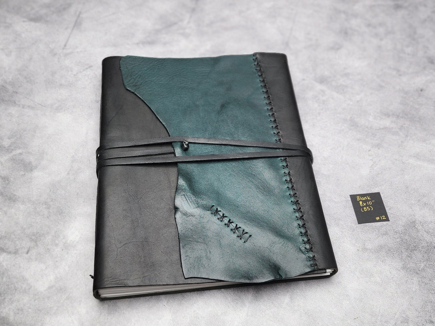 B5 (8x10") Wrap leather journal with blank pages (#12)