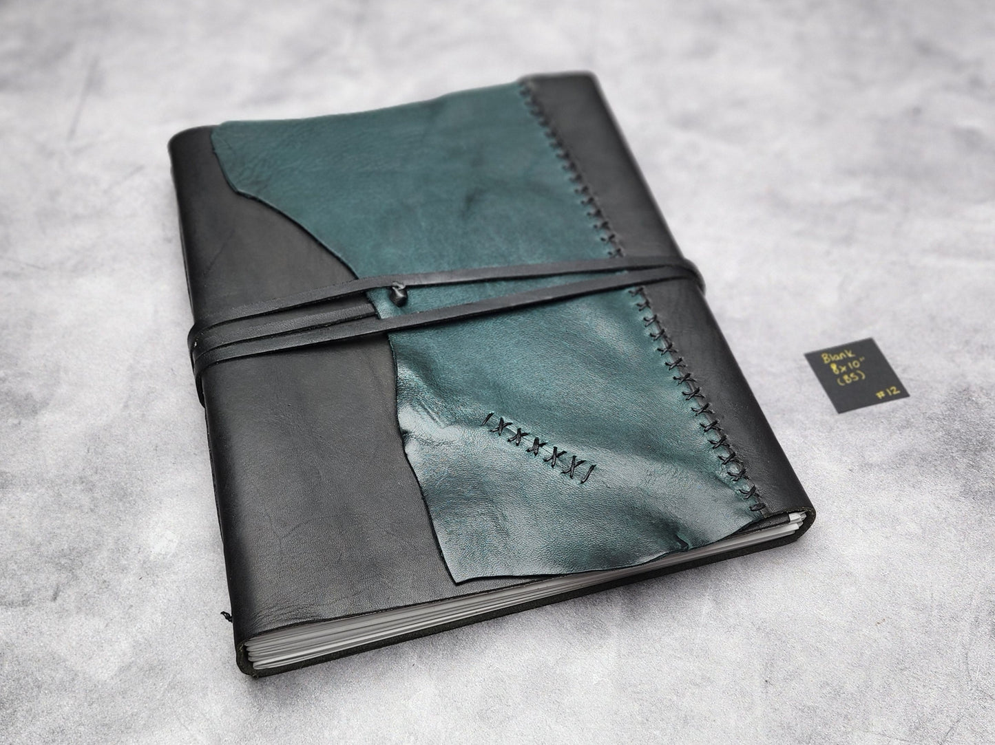 B5 (8x10") Wrap leather journal with blank pages (#12)