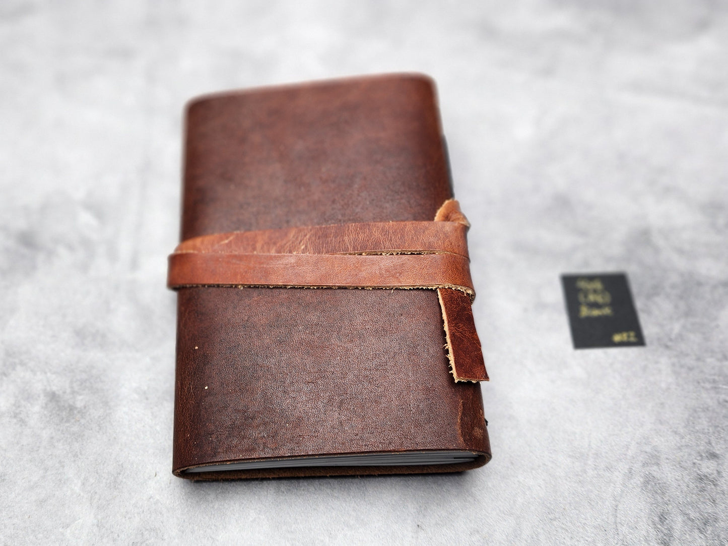 Misfits sale  - A6 (4x6") Wrap leather journal with blank pages - tan (#22)