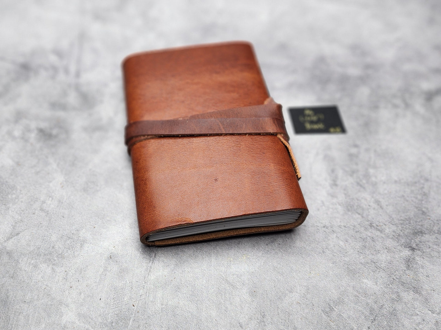 Misfits sale  - A6 (4x6") Wrap leather journal with blank pages - tan (#23)
