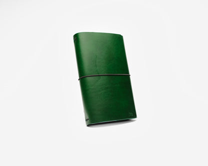 Refillable trifold leather journal cover - Inserts sold seperately