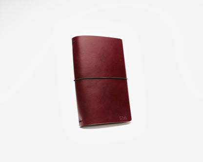 Refillable trifold leather journal cover - Inserts sold seperately