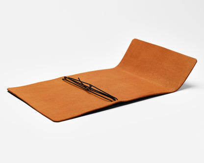 Refillable trifold leather journal cover - Inserts sold seperately