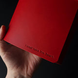 Trifold Leather Journal  | Two Tone