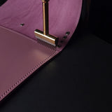 Limited trifold with 3 pockets "Mauve no.9" (pre-order handmade to order)