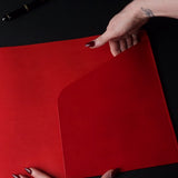 Trifold Leather Journal with Document Pocket
