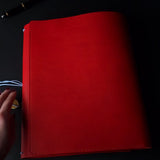 Trifold Leather Journal with Document Pocket
