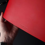 Trifold Leather Journal with Document Pocket