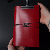 A5 Trifold Leather Journal Cover 1/1 | Candy Apple