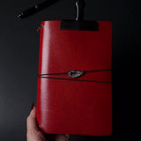 A5 Trifold Leather Journal Cover 1/1 | Candy Apple