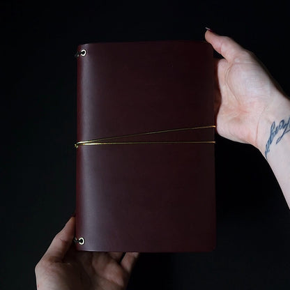 TRIFOLD LEATHER JOURNAL COVER