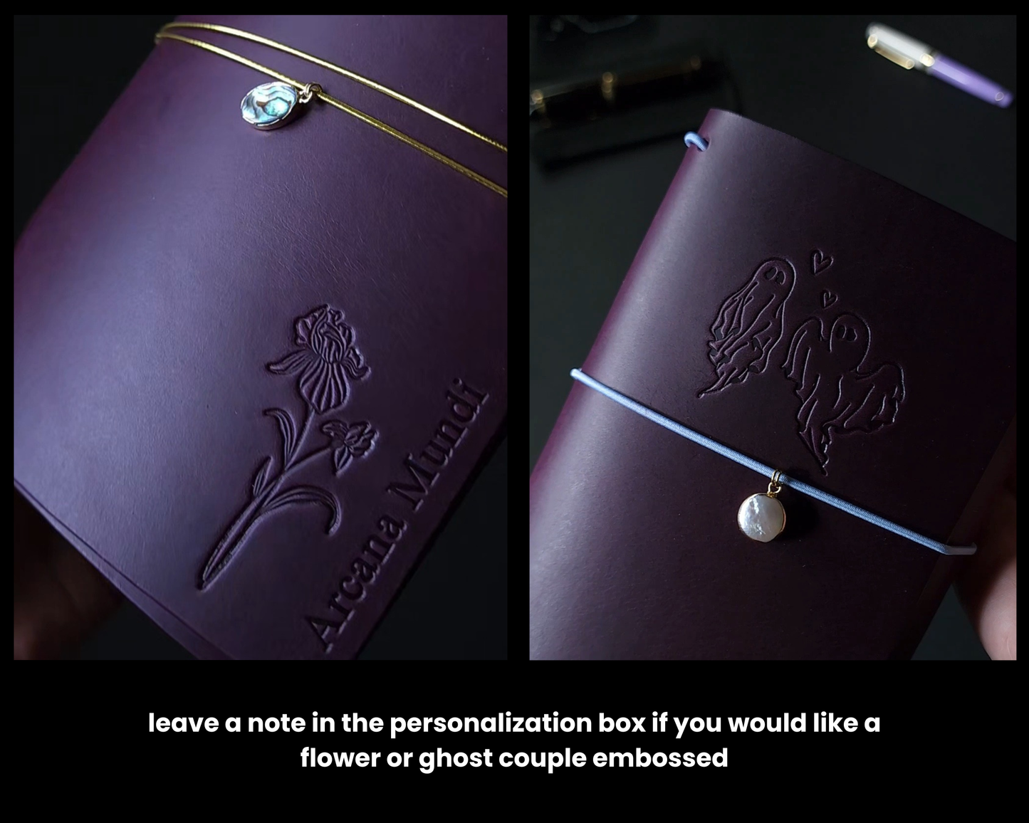 TRIFOLD REFILLABLE LEATHER JOURNAL COVER