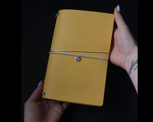 Easter egg , trifold leather journal : Ready to ship