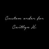 Custom B6 leather journal cover for Caitlyn H