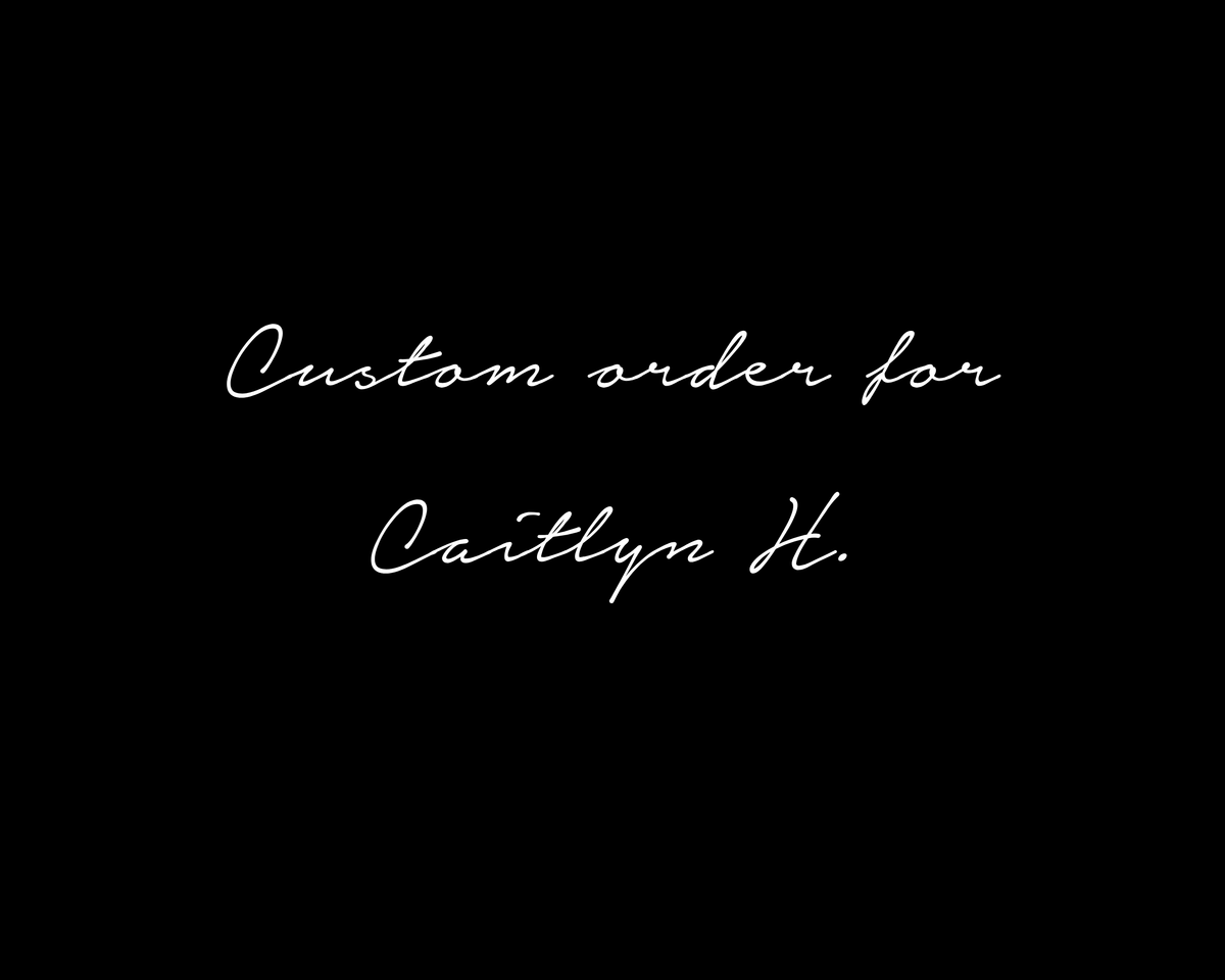 Custom B6 leather journal cover for Caitlyn H