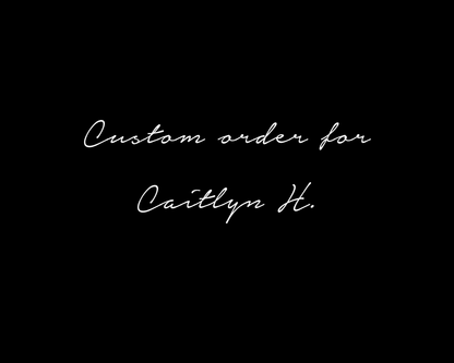 Custom B6 leather journal cover for Caitlyn H