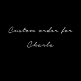 Custom trifold leather journal cover for Charla