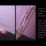 Trifold Leather Journal: Limited color Mauve no.9  (pre-order handmade to order)