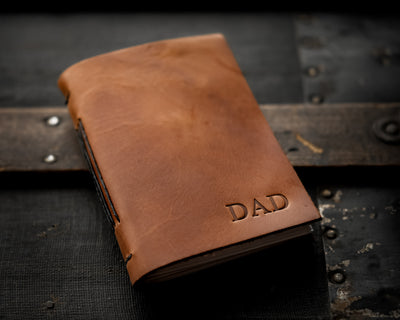 Personalized Leather Pocket Notebook