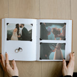 Personalized Leather Wedding Guestbook with Tree