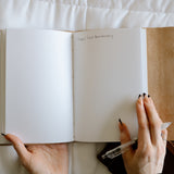 Personalized Leather Journal - Dark Brown with wrap closure