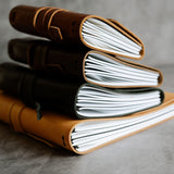 REFILLABLE LEATHER JOURNAL -  Dark Brown