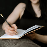 Personalized Leather Journal with Phases of the Moon