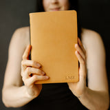 Personalized Leather Wedding Guestbook with Tree
