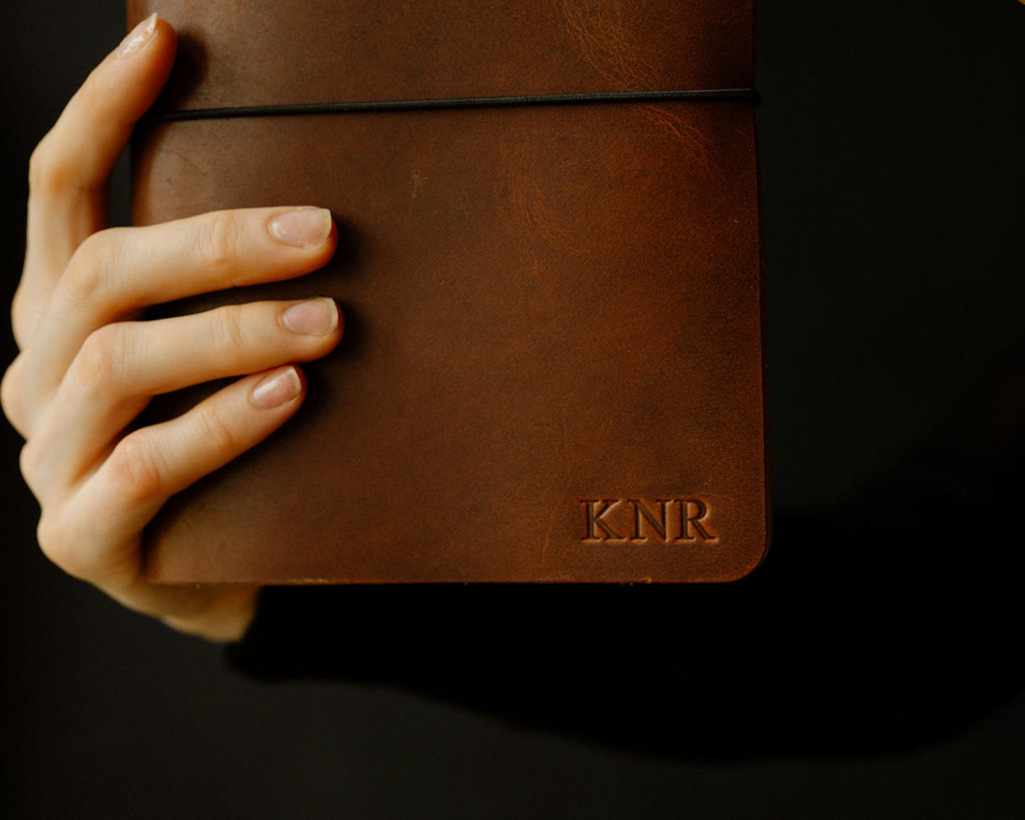 REFILLABLE Leather Travel Journal | Ghost Couple