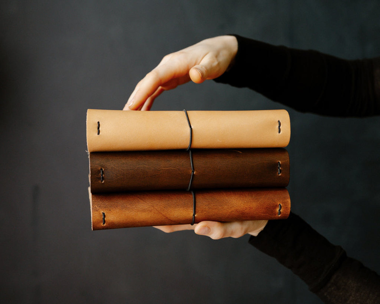 REFILLABLE Leather Travel Journal | Ghost Couple