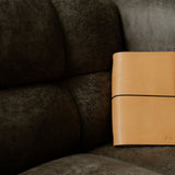 Refillable Leather Notebook with Elastic closure (Raw edges/classic)