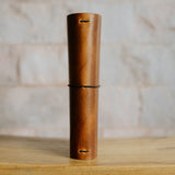 Refillable Leather Notebook with Elastic closure (Raw edges/classic)