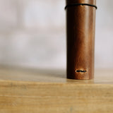 Refillable Leather Notebook with Elastic closure (Raw edges/classic)
