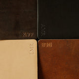 Refillable Leather Notebook with Elastic closure (Raw edges/classic)